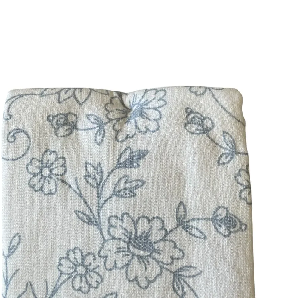 TAHARI HOME Kitchen Towels 3pk Easter Bunny Rabbit Garden Flowers 18